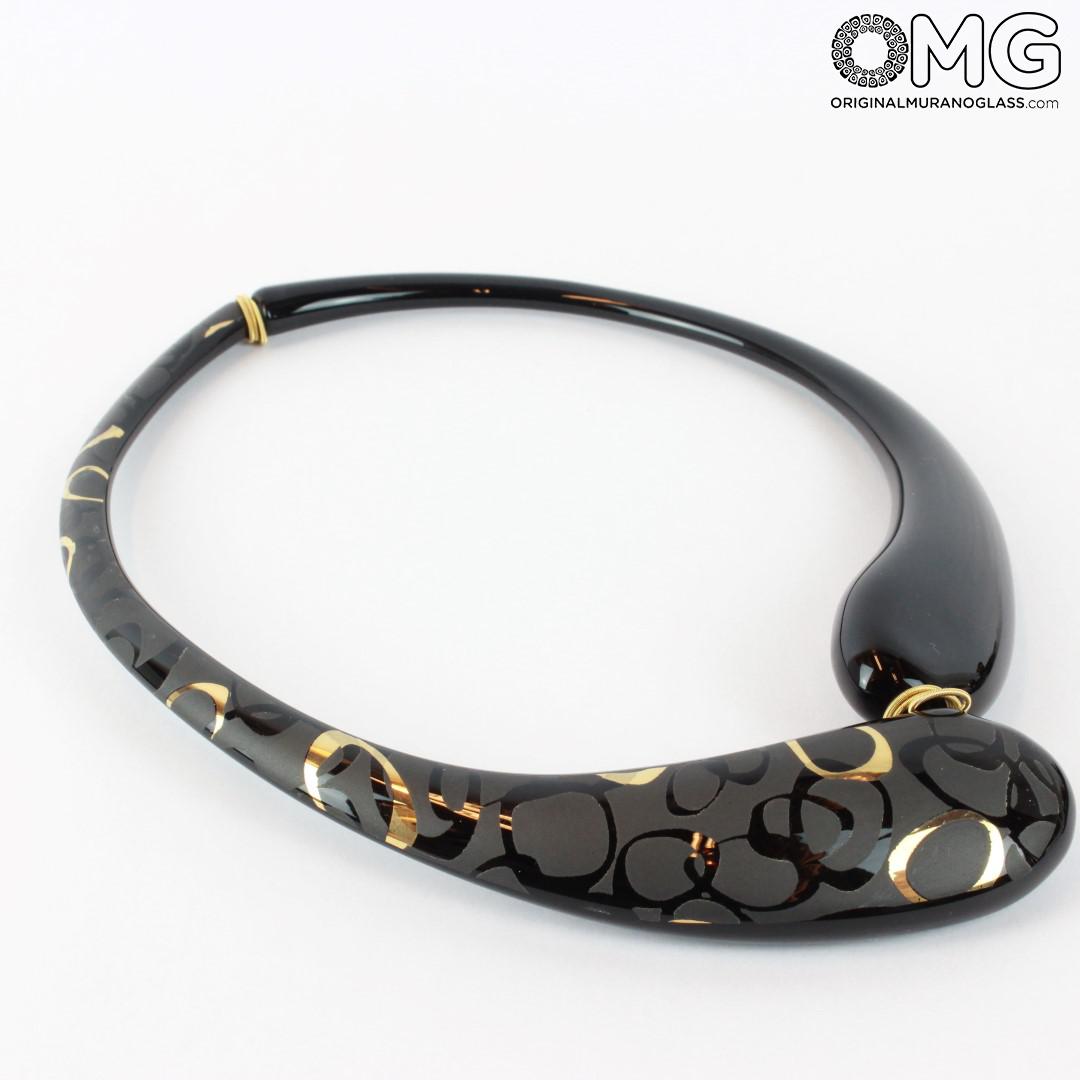 1345 ORIGINALMURANOGLASS Колье Дениз - Мумбаи - муранское стекло 21 см  - Вид №1