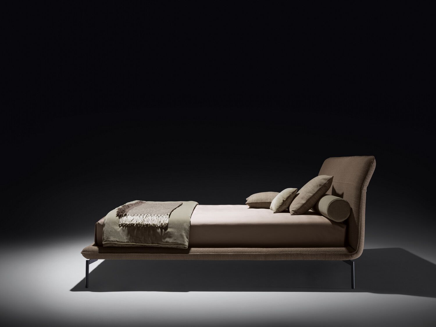 Двуспальная кровать из ткани с мягким изголовьем Twils ELLE ARCH-00136001 - Вид №2