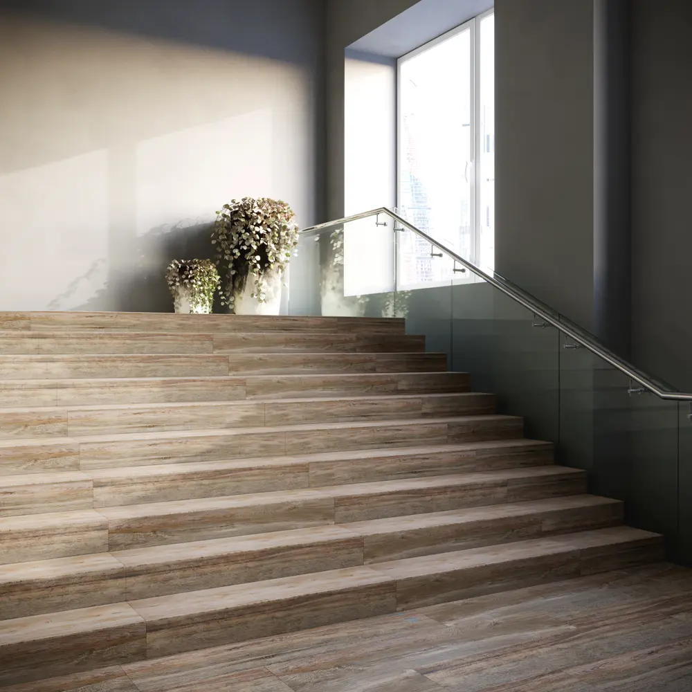 Глазурованный керамогранит Estima Сандек SU01 19.4x120 см 2.1 м² неполированный цвет бежевый STLM-2028525 - Вид №6