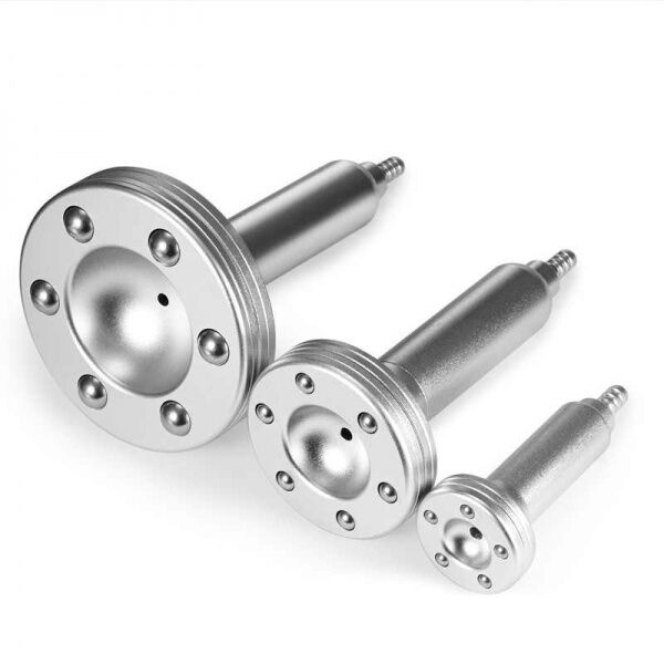 52570 Набор роликовых насадок для вакуумной терапии (алюминий, 3шт) Beauty Star 