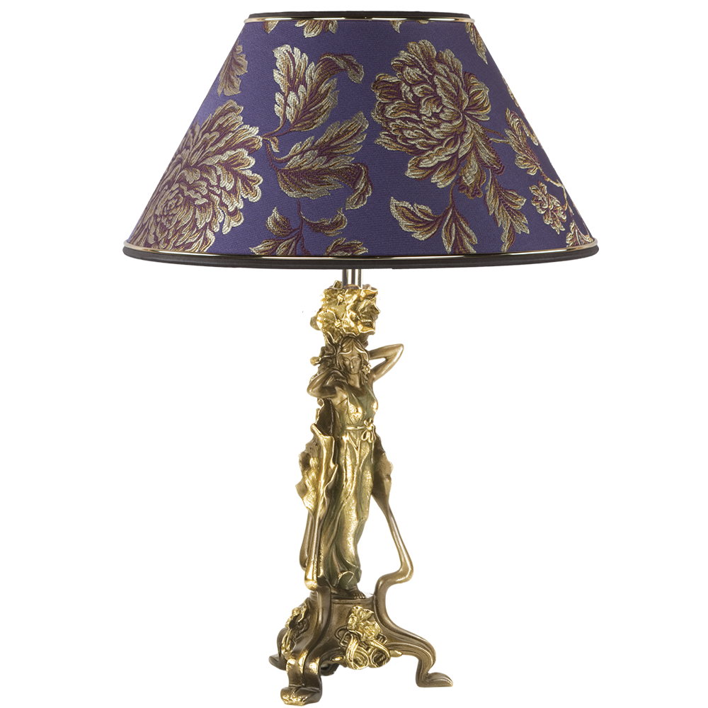 32064,34051 Настольная лампа Флора Бронза Маргарита Фиолет BOGACHO 4627138210697, 4627138151679