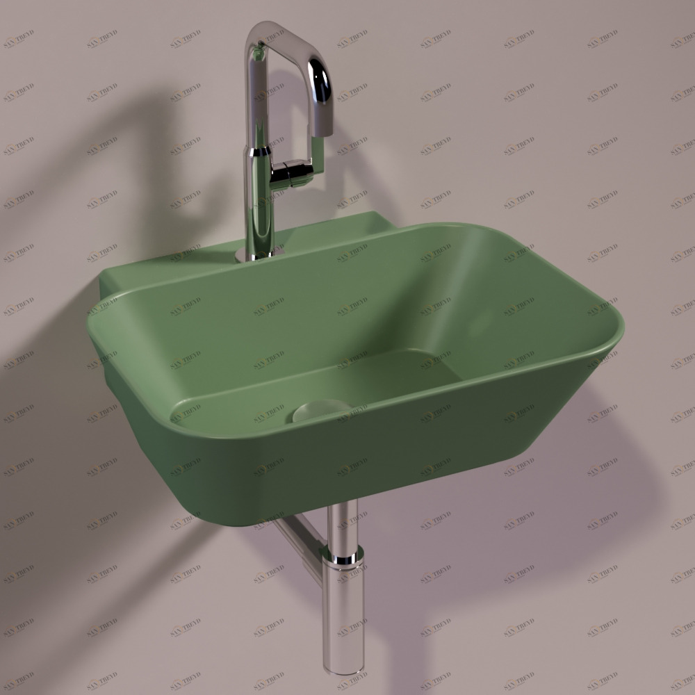 WA08MIRTOMATT Подвесная раковина настенная прямоугольная Simas 