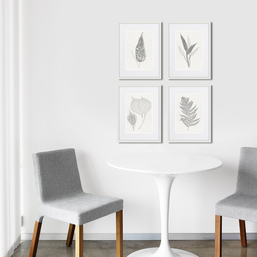 Картина белая 42х32 см The Fern Collection №2 КАРТИНЫ В КВАРТИРУ  00-3894675 Белый  - Вид №2