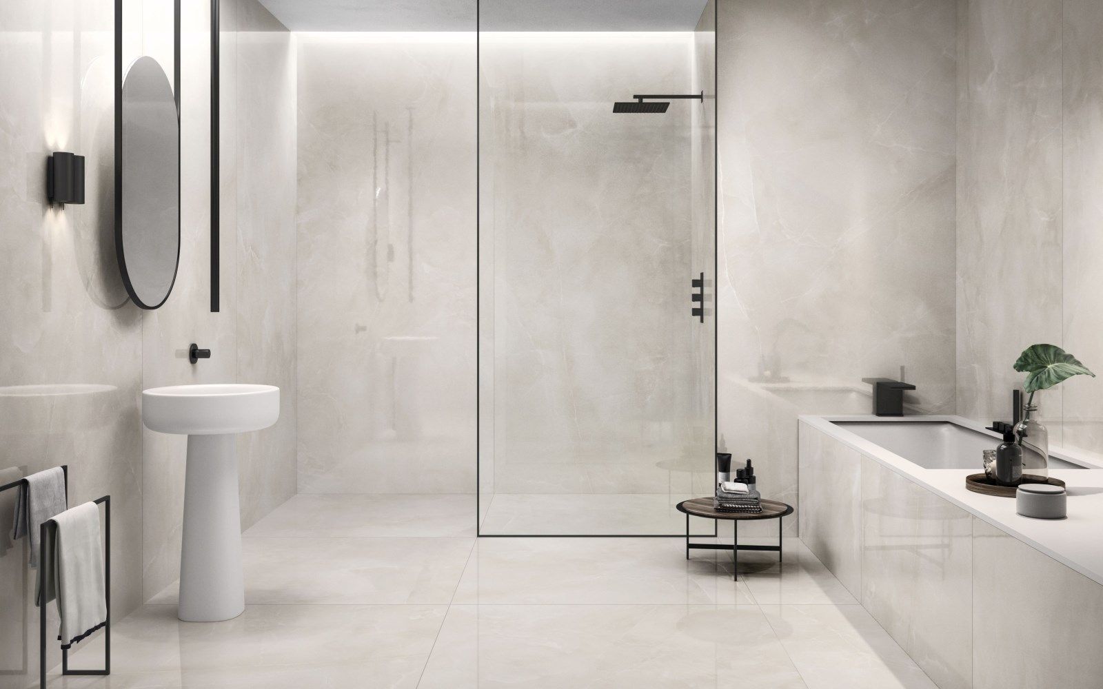 Пол из керамогранита с мраморным эффектом Supergres Чистота мрамора ARCH-00080391 - Вид №25