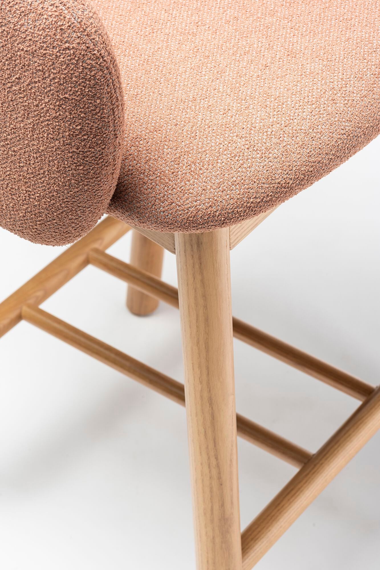 Высокий тканевый стул с подлокотниками и спинкой CHAIRS & MORE Bel ARCH-00070833 - Вид №8