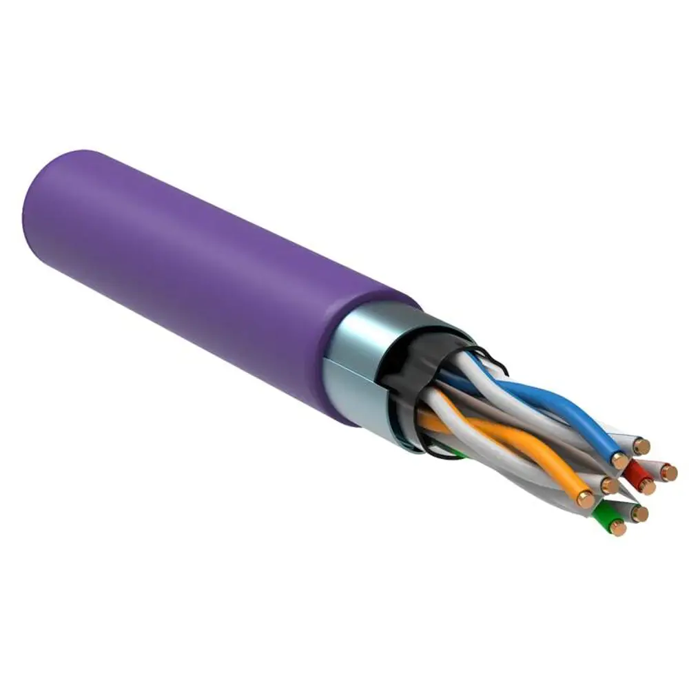Кабель витая пара ITK F/UTP cat 6 4x2x23 AWG LSZH цвет фиолетовый 88763686 STLM-2196705 Santreyd 