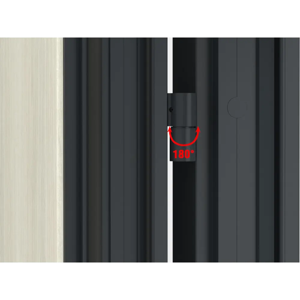 Дверь входная металлическая Термо 98x205 см левая вуд тангент белый DOORHAN STLM-2138397 - Вид №3