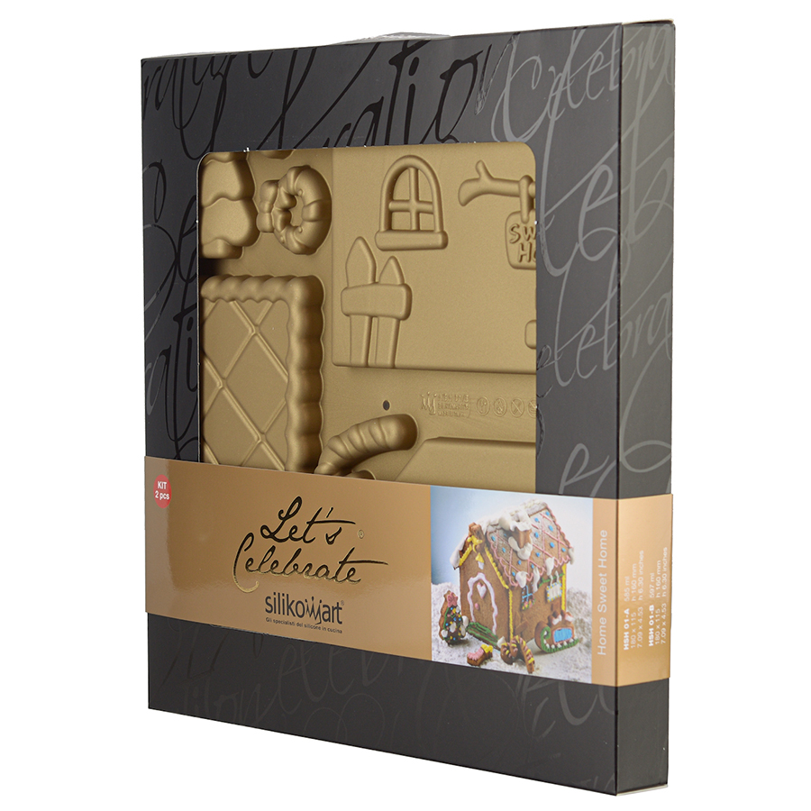 25.601.63.0068 Набор для приготовления пряничного домика home sweet home 31 х 31 см, силикон Silikomart  - Вид №6