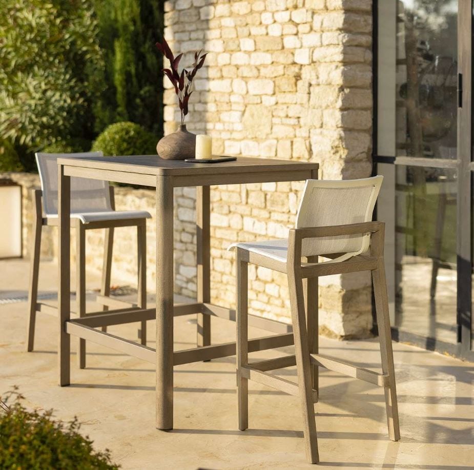 Высокий квадратный стол из тикового дерева Les Jardins® Копенгаген ARCH-00065734 - Вид №1