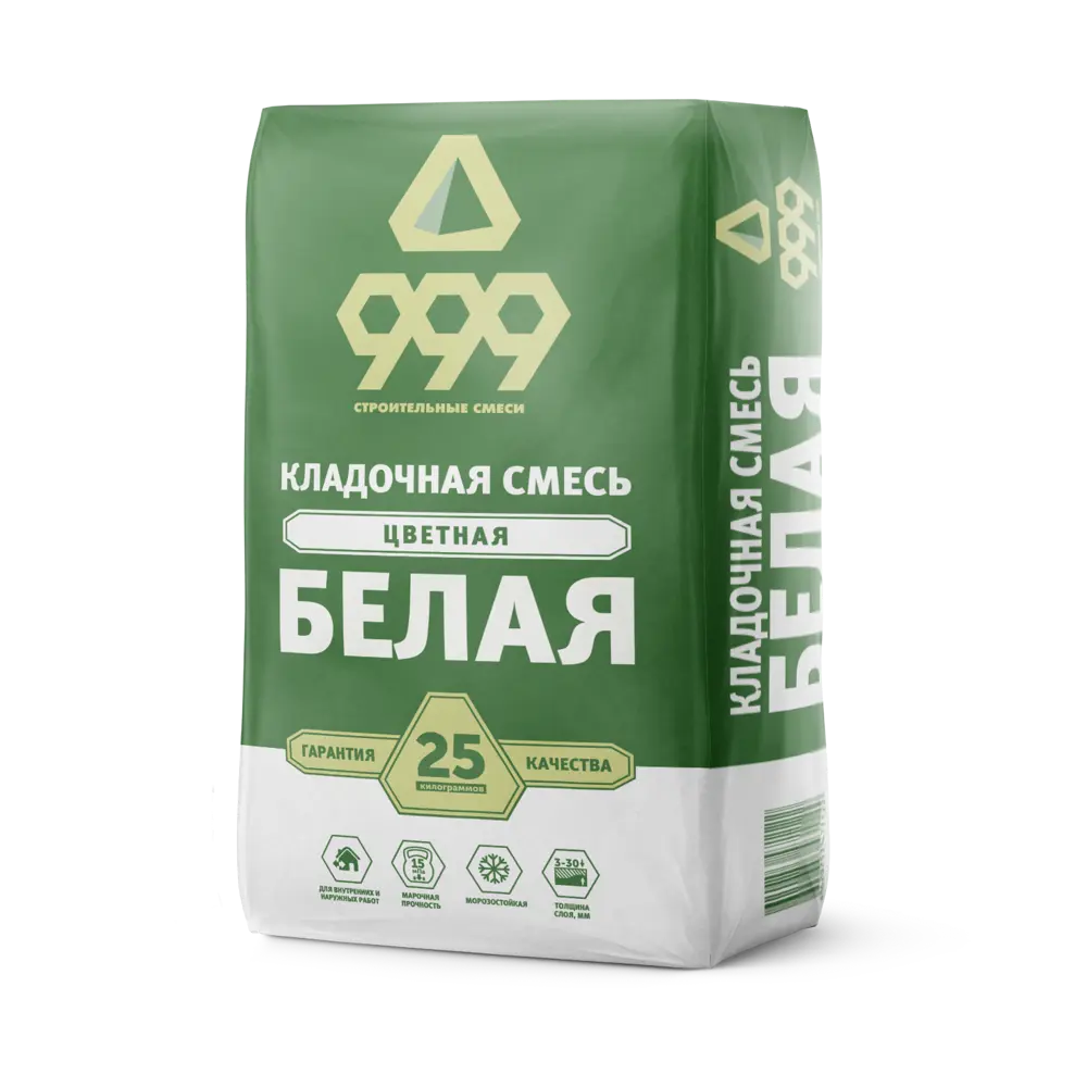 Цветная кладочная смесь 999 М150 белый 25 кг 82839148 STLM-2167626 
