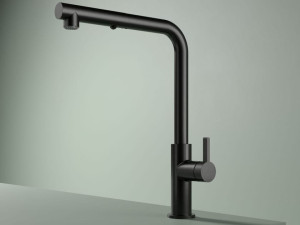 Смеситель для кухни из латуни со съемным ручным душем