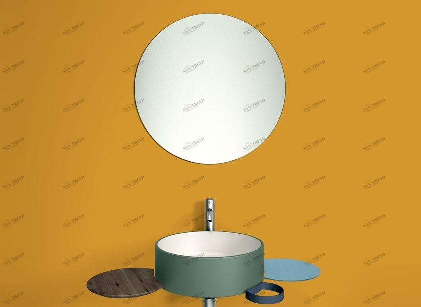 Lago Круглое настенное зеркало Punto sun-id-1372582