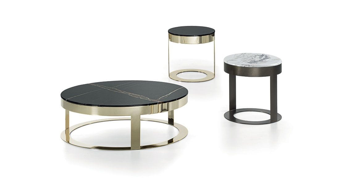 Низкий столик из металла и мрамора Vittoria Frigerio Biffi ARCH-00053185 - Вид №1