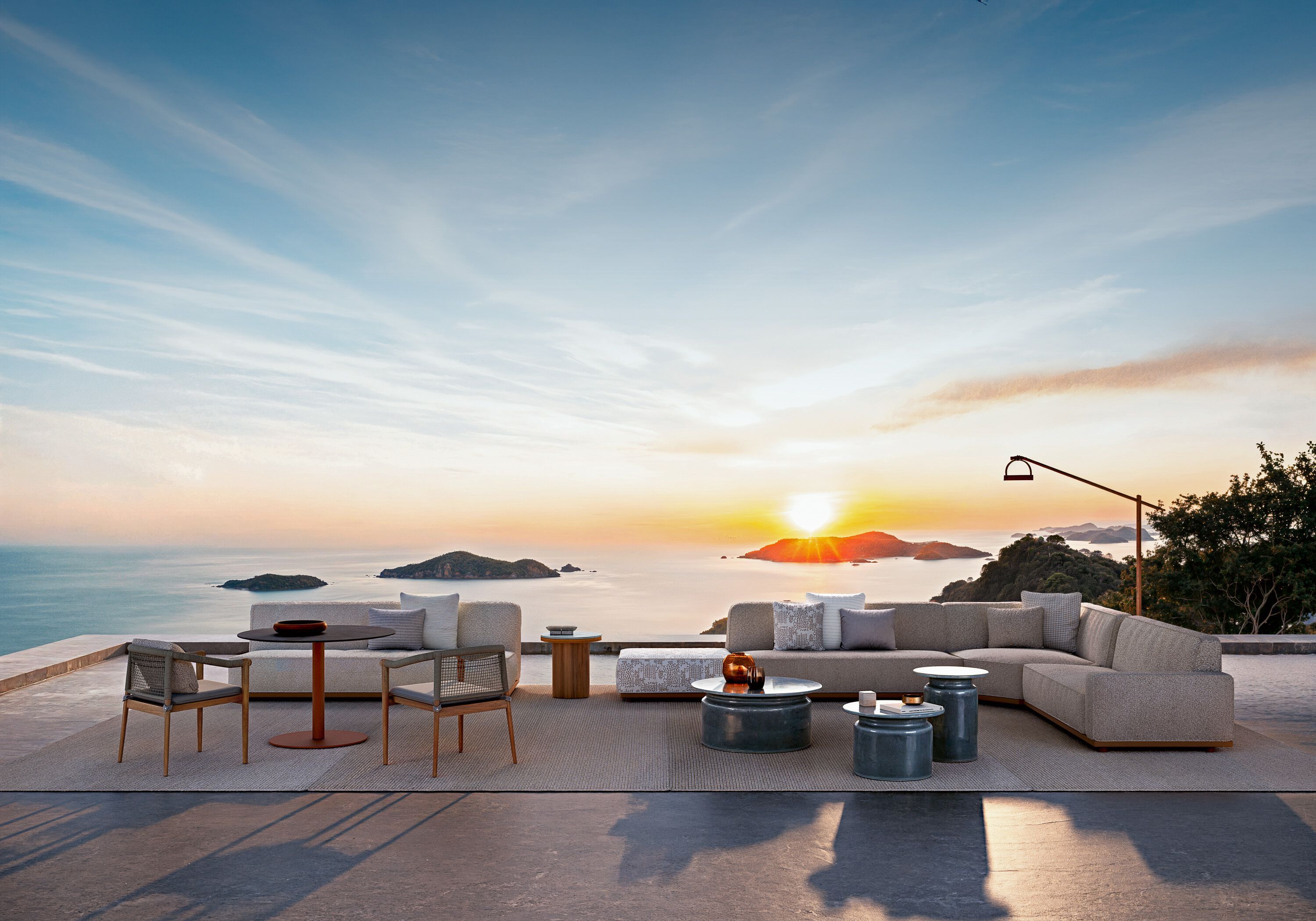 Ткань сад пуфик Atmosphera Лагуна .25 ARCH-00120017 - Вид №1