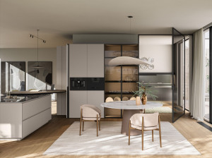 Кухня с полуостровом