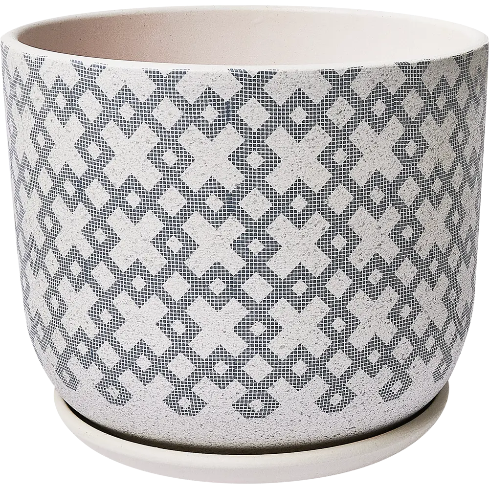 Santreyd Кросс Бук 3 — керамический горшок для растений с поддоном 89351708 КС-Бук3-282-03 STLM-0966580