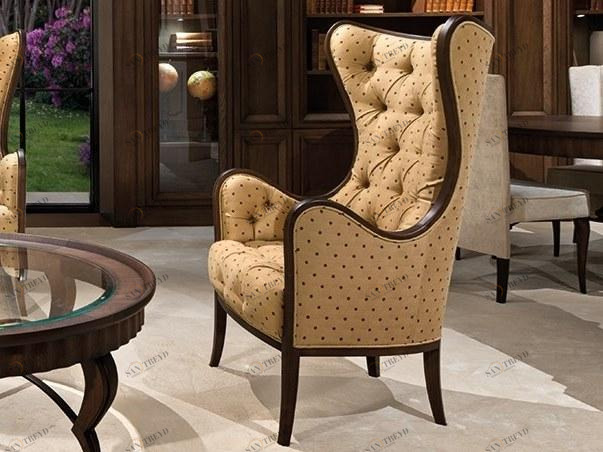 Prestige Кресло из мягкой ткани с подлокотниками Gran duca sun-id-1395022