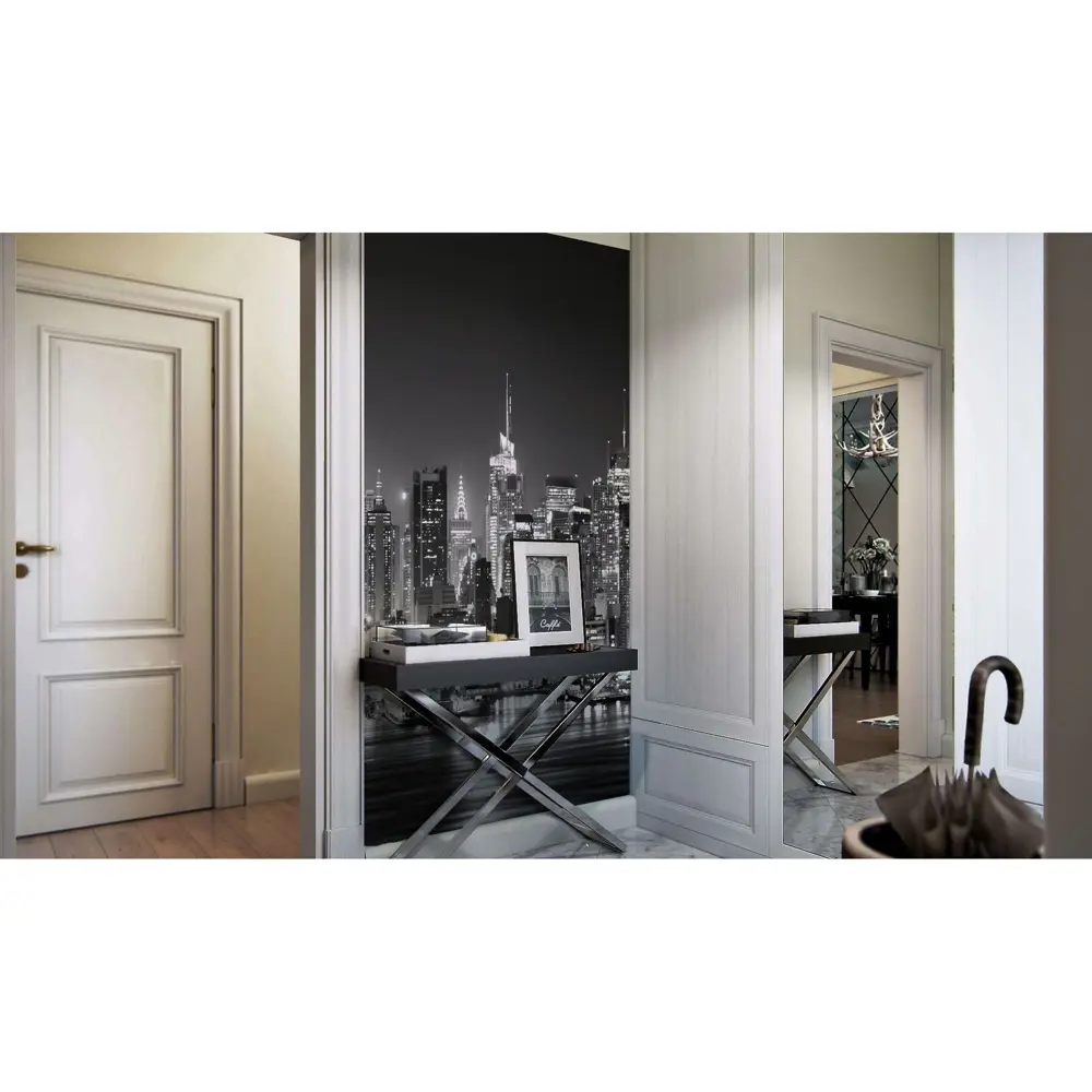 Фотообои флизелиновые Ночная панорама 100x200 см МОСКОВСКАЯ ОБОЙНАЯ ФАБРИКА Malex factory STLM-2155645 - Вид №1