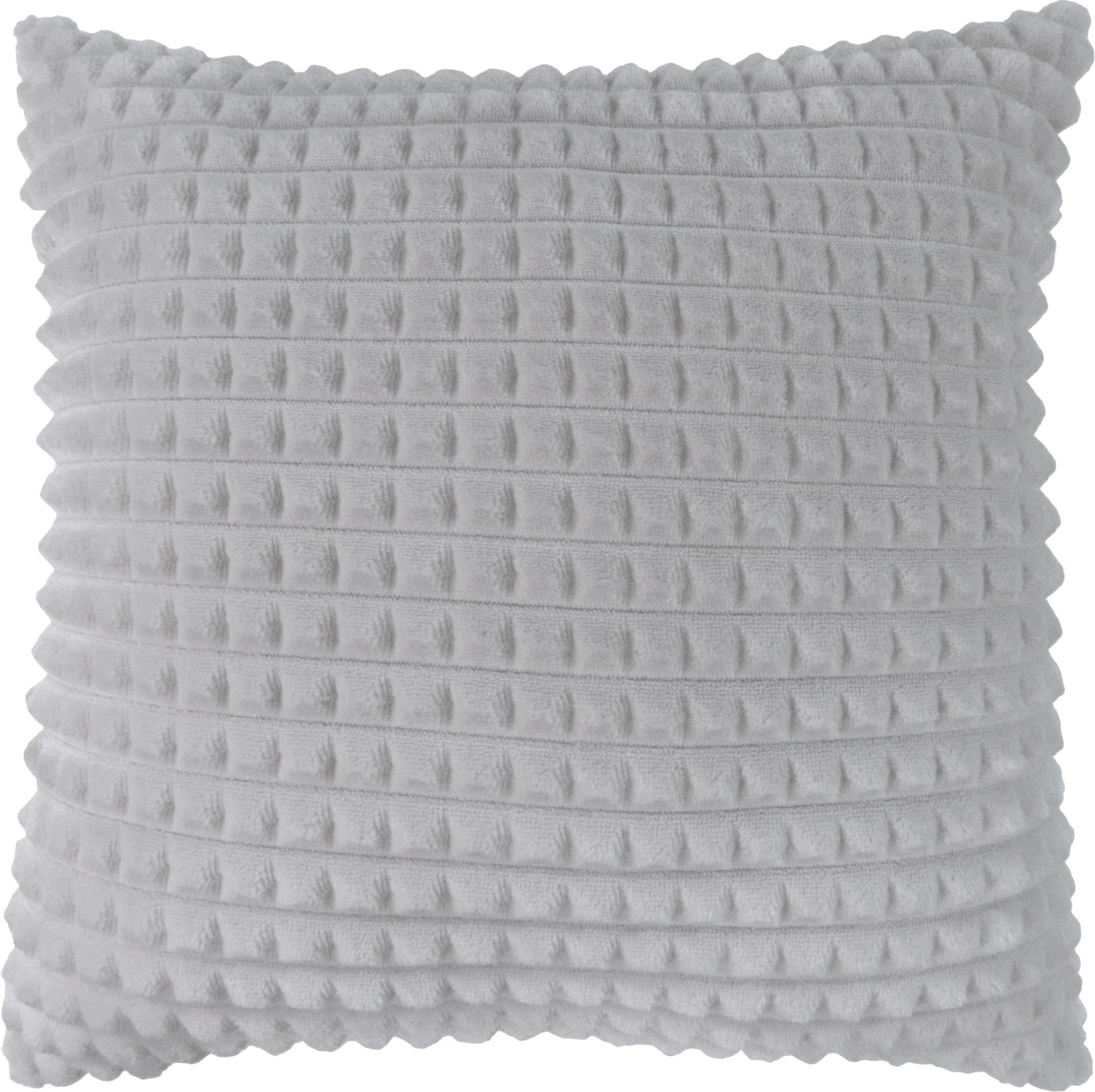 89112390 Подушка Плюш 40x40 см цвет серый STLM-0078551 LINEN WAY