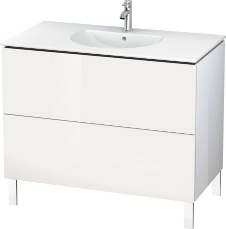 LC660707575 L-Cube Тумбочка напольная Лен, декор Duravit - Вид №2