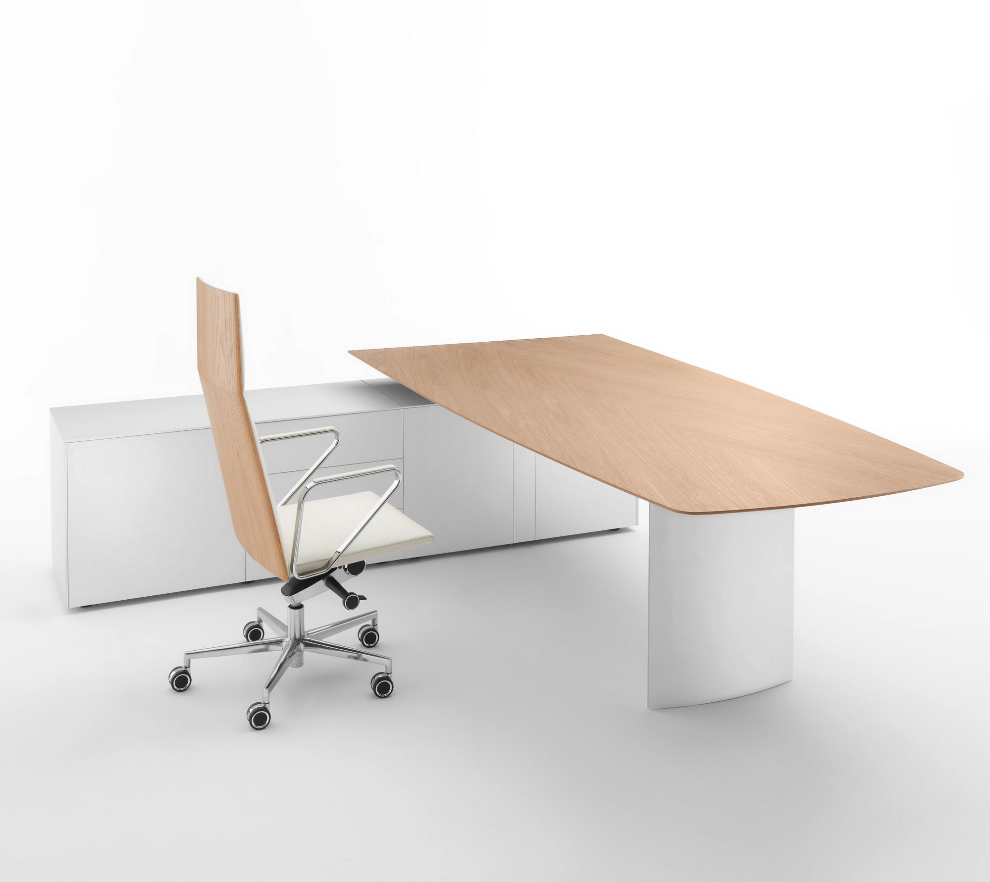 Кожаное офисное кресло с высокой спинкой Spiegels .leptos ARCH-00140881 - Вид №5