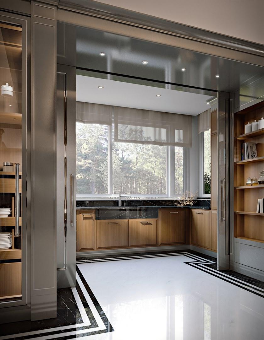 Martini Interiors Кухня из лакированной древесины с островом на заказ Essenza sun-id-1377090 - Вид №5