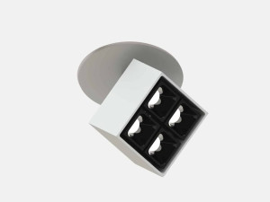 Утопленный металлический светодиодный потолочный светильник