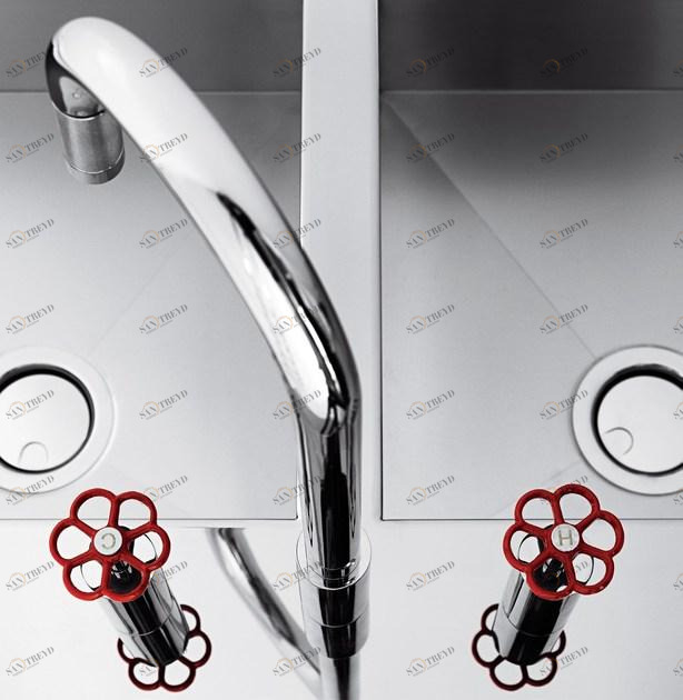 Opinion Ciatti Смеситель для кухни из нержавеющей стали с вытяжным душем sun-id-1484900