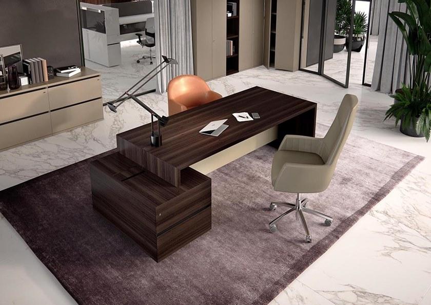 ESTEL GROUP Рабочий стол из дерева и кожи sun-id-1475313 - Вид №2