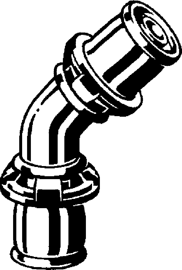 Viega Угольник 45° 2726 (588489) 588 489 - Вид №1