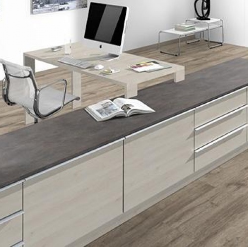 Виниловый ламинат EGGER Design+ Серый Дуб с брашью (Текстурированная) 1295х243 мм EPD014 - Вид №1