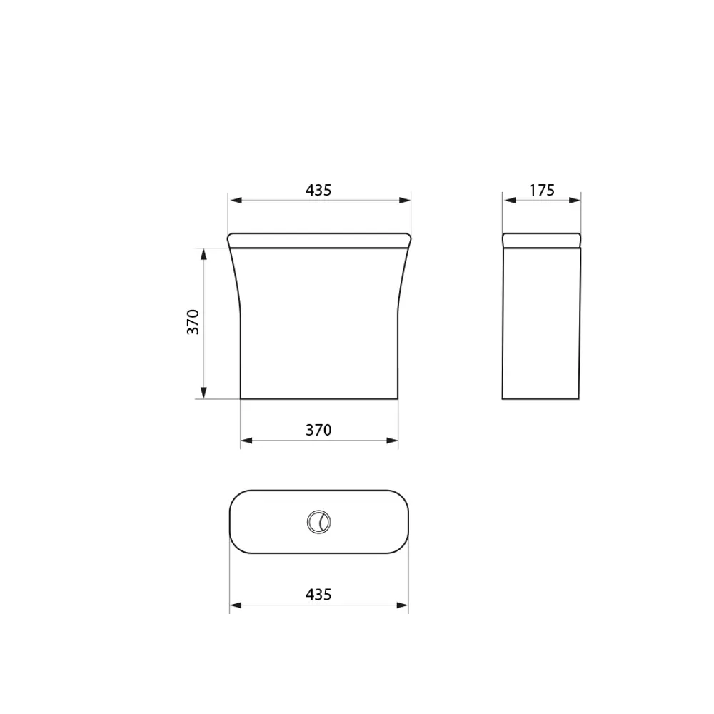 Бачок для унитаза Ekokerama Модуль Э двойной слив нижний подвод, без арматуры STLM-2057674 - Вид №6
