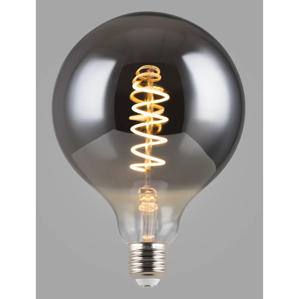 Декоративная филаментная лампа Voltega G125 дымчатая 4Вт E27 ретро-стиль 89345994 STLM-0932963 - Вид №1