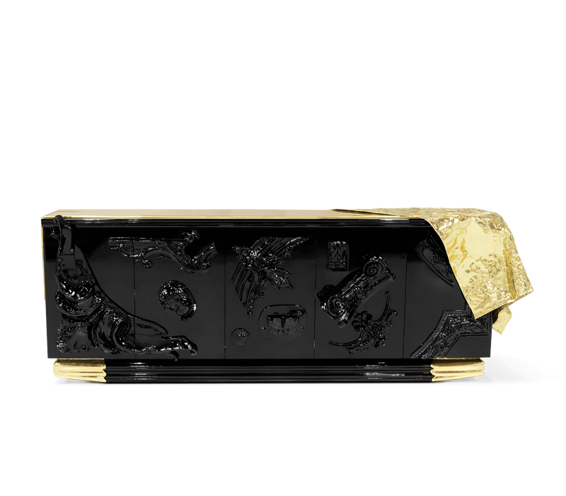 0-159 Черный буфет Voltaire  Boca Do Lobo 