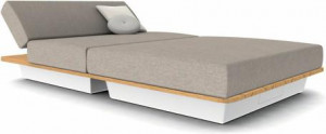 MNST1032 Concept 6 белый столешница из дерева iroko Manutti Air