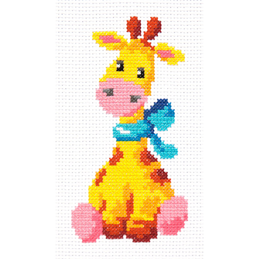 010-34 Жирафик Набор для вышивания Чудесная Игла 8 х 15 см Чудесная игла 