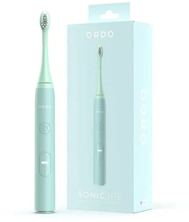 91685514 Электрическая зубная щетка ORDO Sonic Lite Sage с 2 режимами, таймером и кабелем для зарядки, зеленый STLM-0998747
