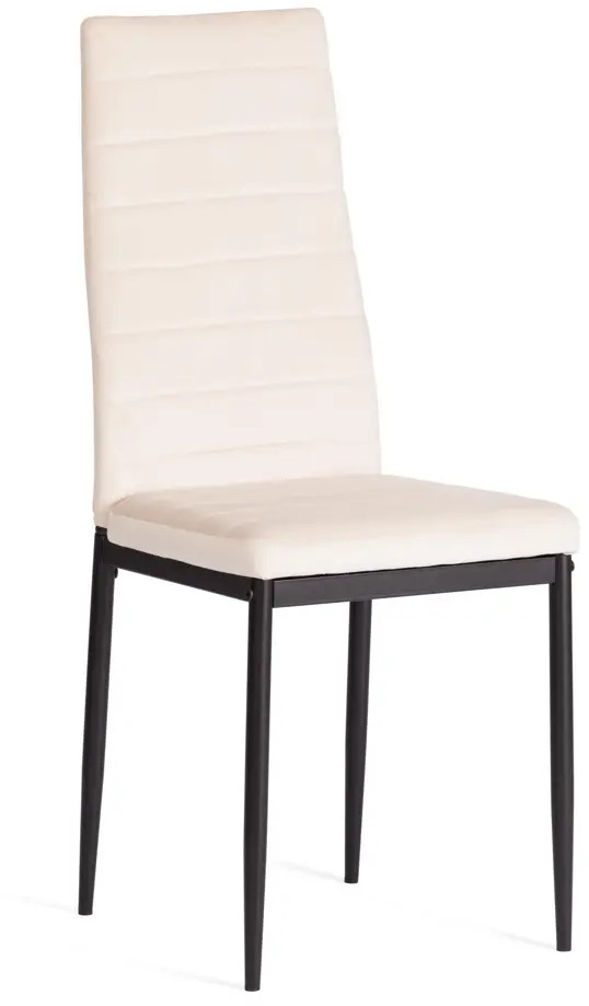 90330973 Стул Tetchair Easy Chair 95.5x42x42 см вельвет цвет светло-бежевый/черный STLM-0881798