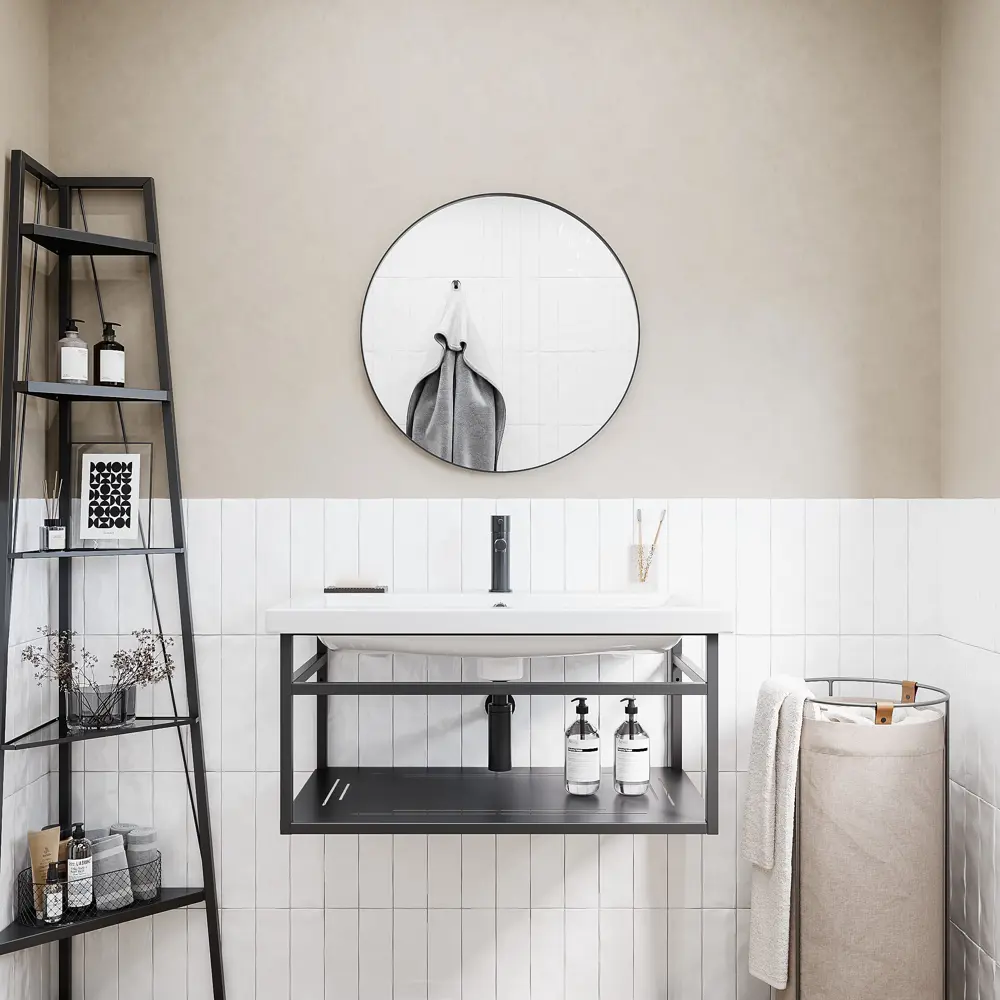 KONSENSA Бруклин — подвесная опора для раковины с полкой 89375179 STLM-1449228 - Вид №5