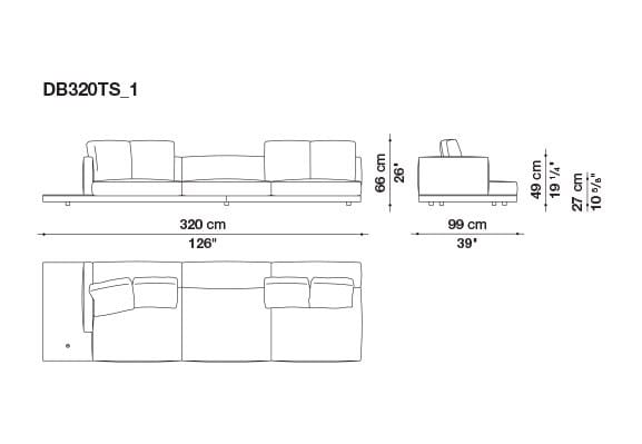 Кожаный диван B&B Italia док ARCH-00106863 - Вид №99