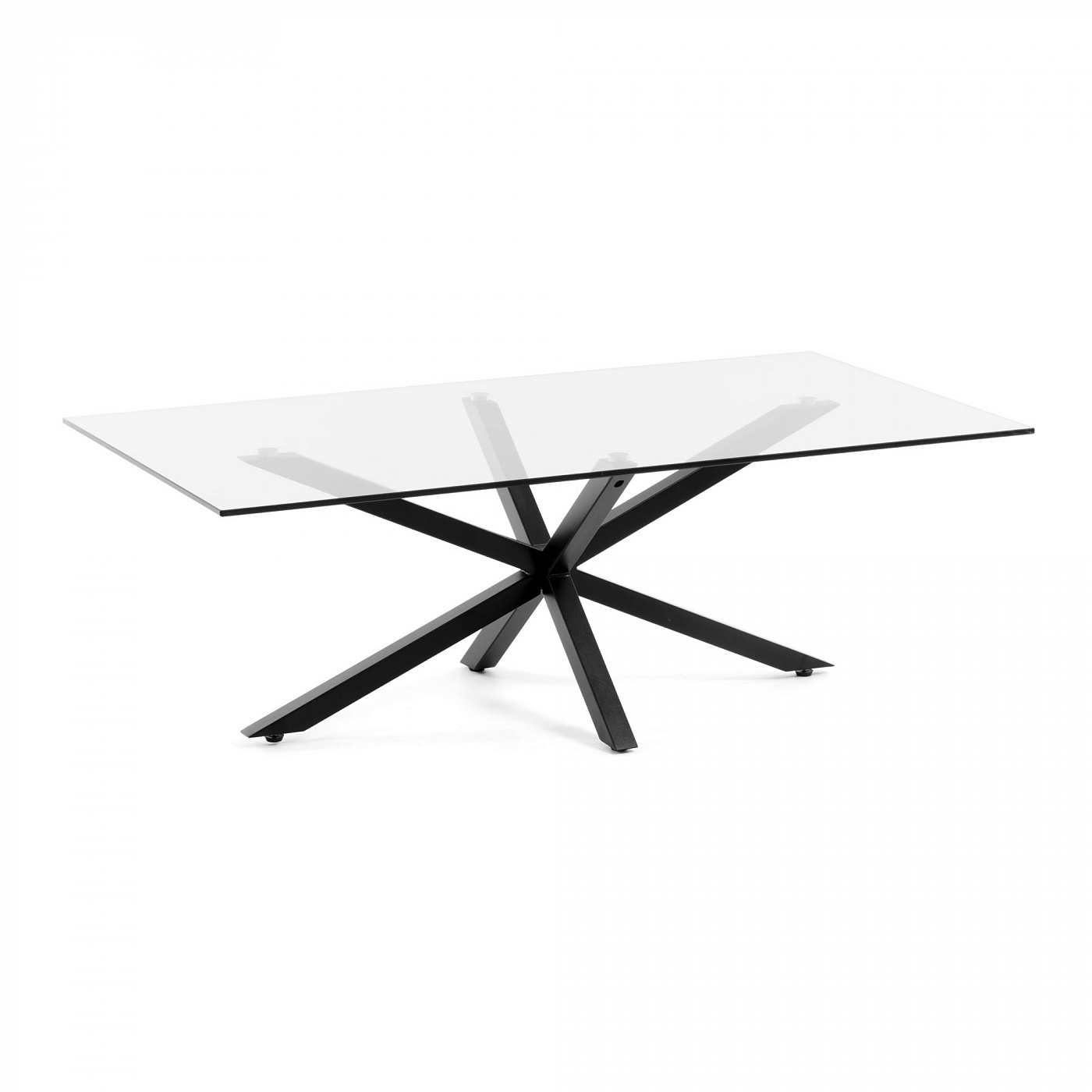 071076 Стол журнальный черный металл La Forma Argon  - Вид №1