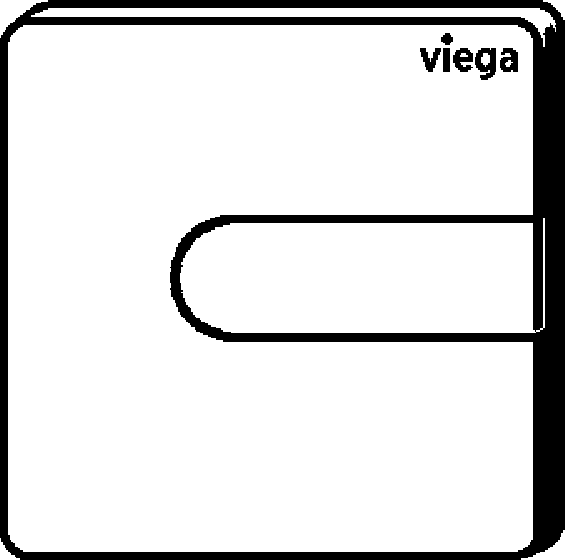 Viega Выставочный образец панели смыва Prevista для писсуара 8613.29 (774769) 774 769 - Вид №2