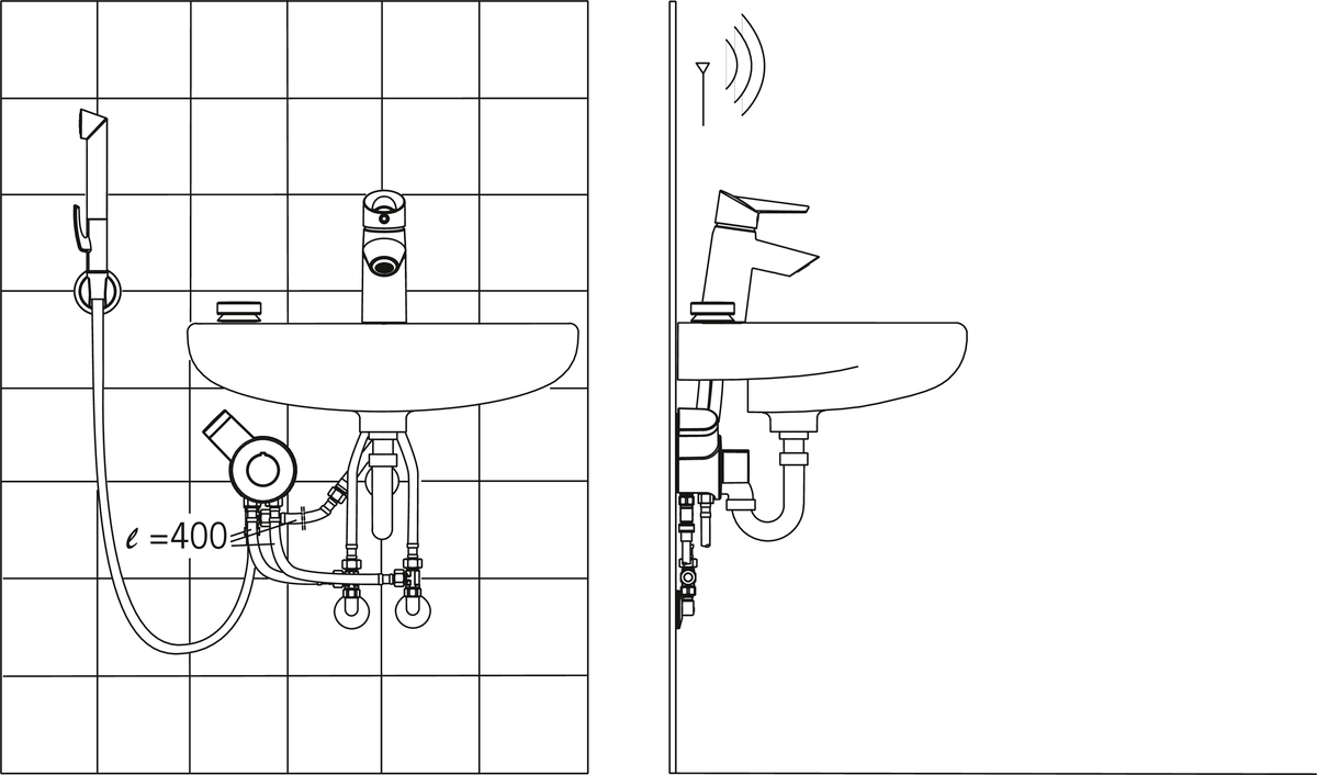 Oras 2705F Смеситель для умывальника, 3 V 2705F Optima Хром  - Вид №3