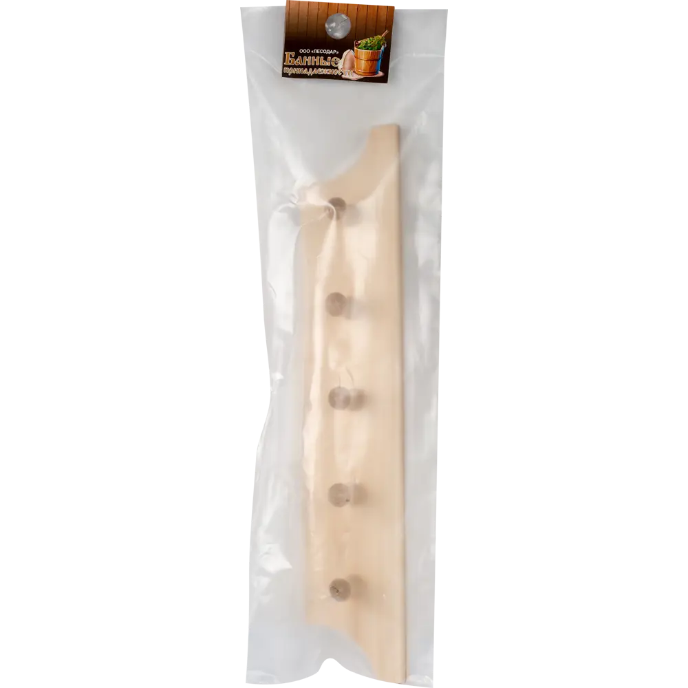 Santreyd Настенная вешалка из натуральной липы с 5 крючками 14603304 Без серии STLM-0980080 - Вид №3