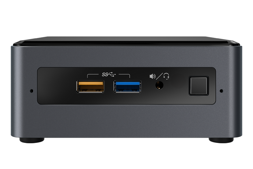 BOXNUC7CJYH2 Nettop nuc, celeron j4005, 2.7 ghz, ddr4 sodimm (up to 2400mhz/8gb), vga hd graphics(2xhdmi 2.0), 4xusb3.0, 1x2.5hdd, wifi+bt, shxc, powercord eu, 961253 Intel Santreyd  - Вид №3