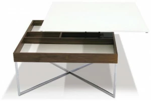 Ronald Schmitt Лакированный квадратный журнальный столик из мдф