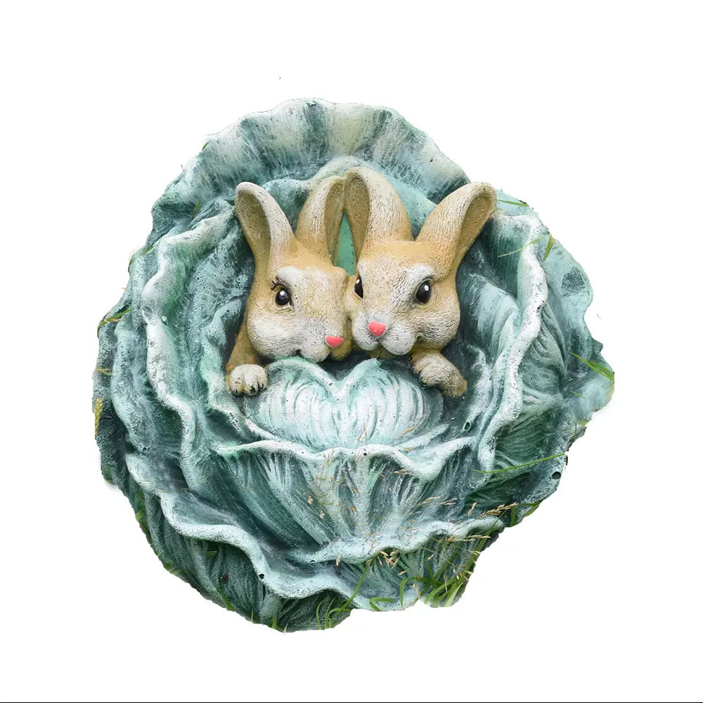 Santreyd: Садовая фигура Зайчик в капусте из искусственного камня 87614079 STLM-0074539