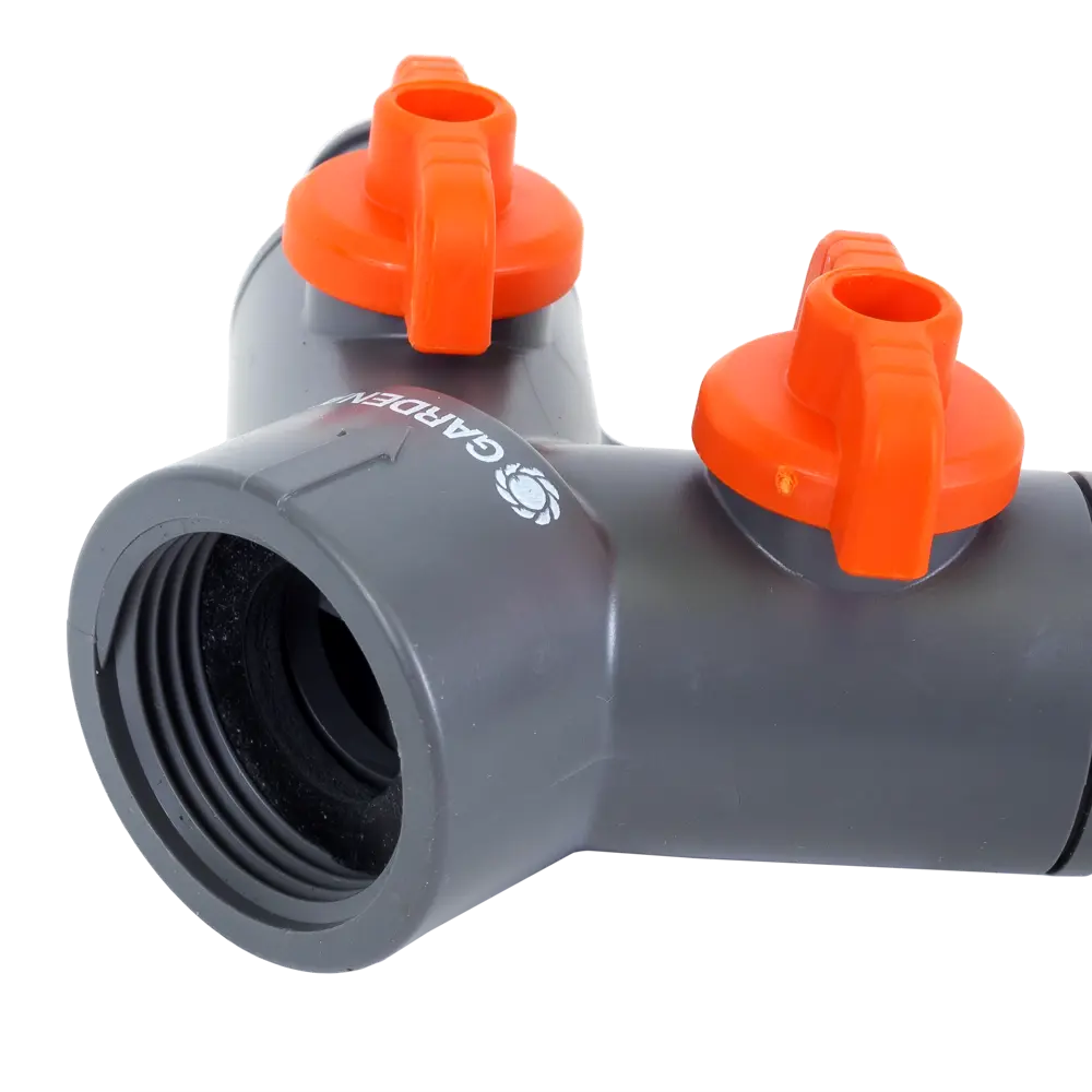 Разветвитель 2-х канальный Gardena 3/4 дюйма 15445310 STLM-2120725  - Вид №3