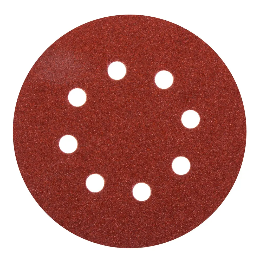 Абразивный круг Velcro Dexter P100, 8 отверстий, D125 мм, 5 шт. 13823006 STLM-2021535 