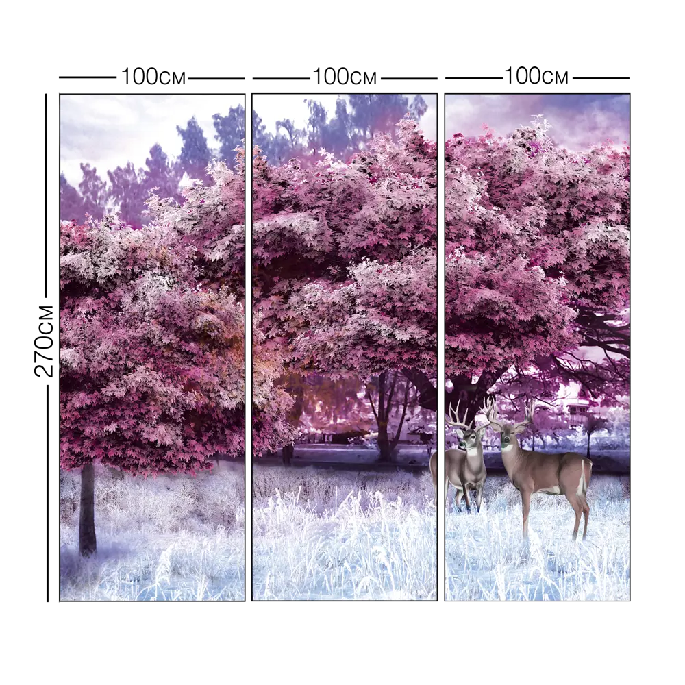 Фотообои Зимняя история флизелиновые, 300x270 см, L13-198 84784591 STLM-2018947 FBRUSH 3D FLIZART - Вид №3